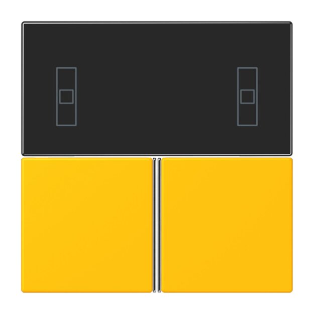 Jung LC4093TSA263 KNX Tastensatz für Komfortregler LC4320W Le Jaune Vif Les Couleurs® Le Corbusier