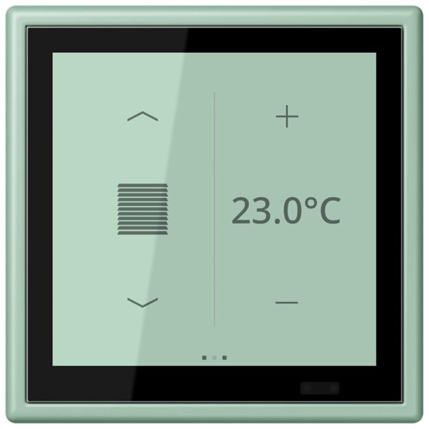 Jung LC459D1S217 KNX Raumcontroller LS TOUCH Secure LC32041 Vert Anglais Clair Les Couleurs® Le Corbusier