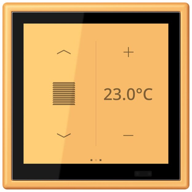 Jung LC459D1S254 KNX Raumcontroller LS TOUCH Secure LC4320L Ocre Jaune Clair Les Couleurs® Le Corbusier