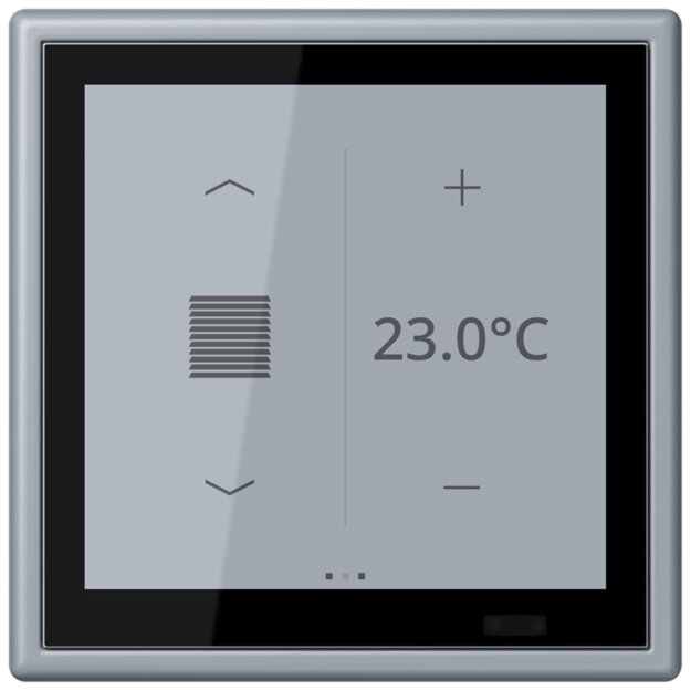 Jung LC459D1S257 KNX Raumcontroller LS TOUCH Secure LC4320O Gris Clair 59 Les Couleurs® Le Corbusier