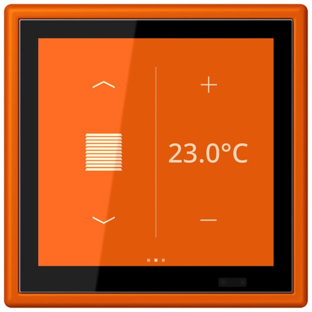 Jung LC459D1S260 KNX Raumcontroller LS TOUCH Secure LC4320S Orange Vif Les Couleurs® Le Corbusier