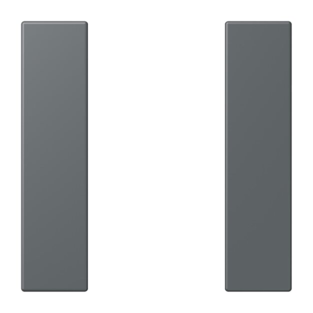 Jung LC501TSA202 Tastensatz 1-fach F50 LC32010 (Thermoplast lackiert) Gris Foncé 31 Les Couleurs® Le Corbusier