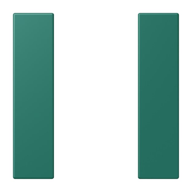 Jung LC501TSA216 Tastensatz 1-fach F50 LC32040 (Thermoplast lackiert) Vert Anglais Les Couleurs® Le Corbusier