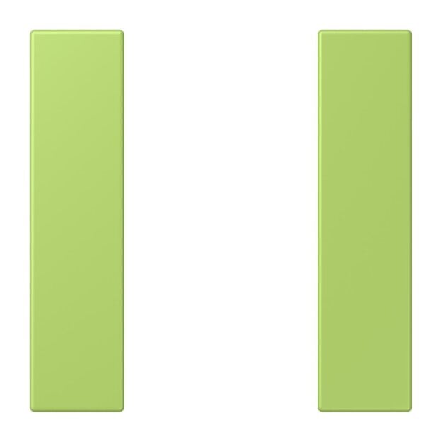 Jung LC501TSA221 Tastensatz 1-fach F50 LC32052 (Thermoplast lackiert) Vert Clair Les Couleurs® Le Corbusier