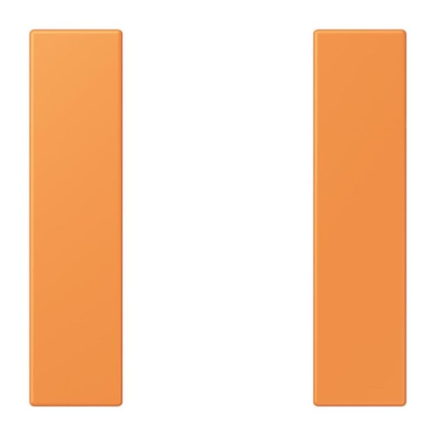 Jung LC501TSA225 Tastensatz 1-fach F50 LC32081 (Thermoplast lackiert) Orange Clair Les Couleurs® Le Corbusier