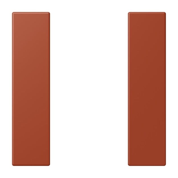 Jung LC501TSA232 Tastensatz 1-fach F50 LC32110 (Thermoplast lackiert) LOcre Rouge Les Couleurs® Le Corbusier