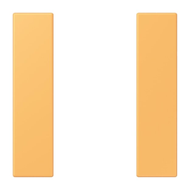 Jung LC501TSA254 Tastensatz 1-fach F50 LC4320L (Thermoplast lackiert) Ocre Jaune Clair Les Couleurs® Le Corbusier