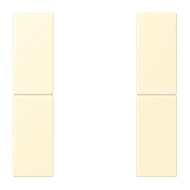 Jung LC502TSA201 Tastensatz 2-fach F50 LC32001 (Thermoplast lackiert) Blanc Les Couleurs® Le Corbusier