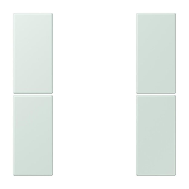 Jung LC502TSA215 Tastensatz 2-fach F50 LC32034 (Thermoplast lackiert) Céruléen Pale Les Couleurs® Le Corbusier