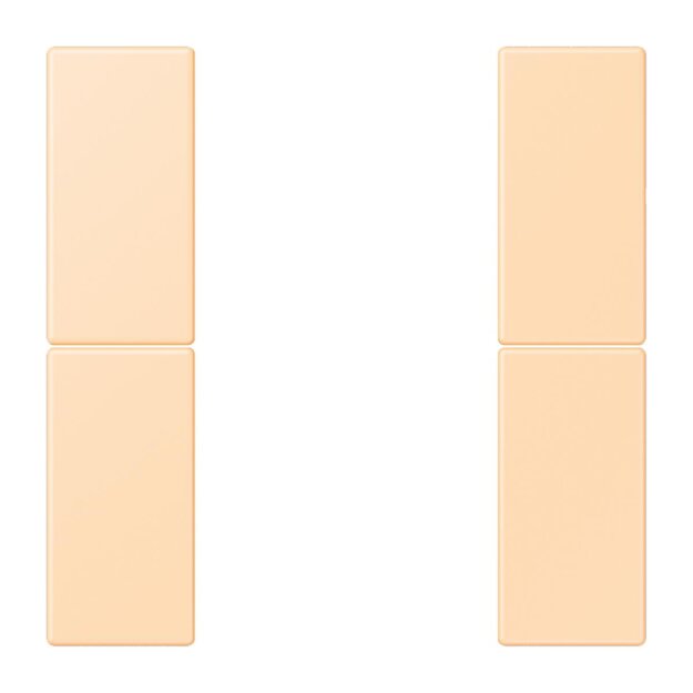 Jung LC502TSA223 Tastensatz 2-fach F50 LC32060 (Thermoplast lackiert) Ocre Les Couleurs® Le Corbusier