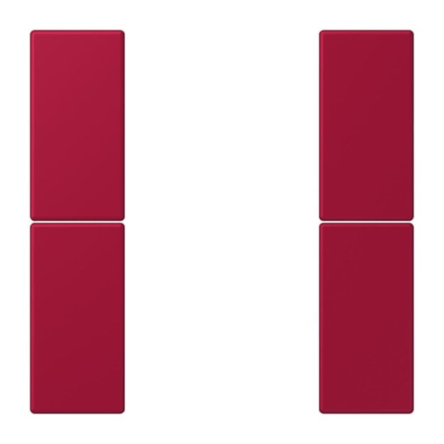 Jung LC502TSA229 Tastensatz 2-fach F50 LC32100 (Thermoplast lackiert) Rouge Carmin Les Couleurs® Le Corbusier