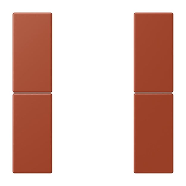 Jung LC502TSA232 Tastensatz 2-fach F50 LC32110 (Thermoplast lackiert) LOcre Rouge Les Couleurs® Le Corbusier
