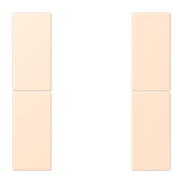 Jung LC502TSA238 Tastensatz 2-fach F50 LC32123 (Thermoplast lackiert) Terre Sienne Pâle Les Couleurs® Le Corbusier