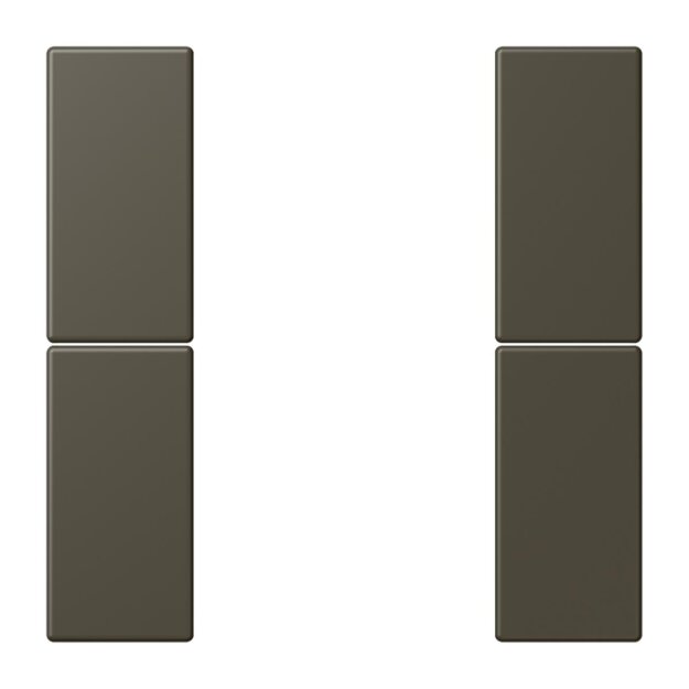 Jung LC502TSA241 Tastensatz 2-fach F50 LC32140 (Thermoplast lackiert) Ombre Naturelle 31 Les Couleurs® Le Corbusier
