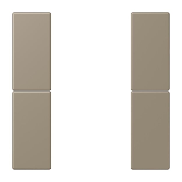 Jung LC502TSA242 Tastensatz 2-fach F50 LC32141 (Thermoplast lackiert) Ombre Naturelle Moyenne Les Couleurs® Le Corbusier