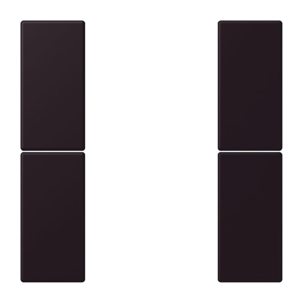 Jung LC502TSA248 Tastensatz 2-fach F50 LC4320E (Thermoplast lackiert) Noir DIvoire Les Couleurs® Le Corbusier