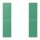 Jung LC502TSA250 Tastensatz 2-fach F50 LC4320G (Thermoplast lackiert) Vert 59 Les Couleurs® Le Corbusier