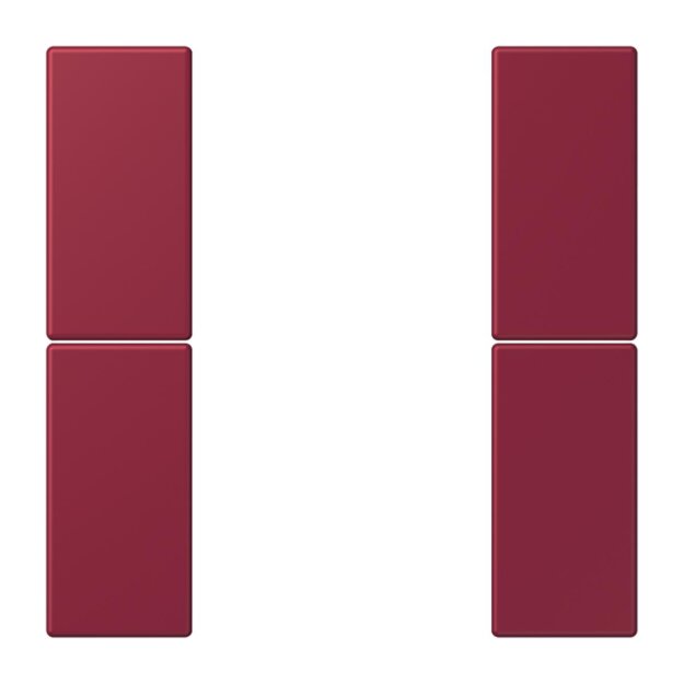Jung LC502TSA255 Tastensatz 2-fach F50 LC4320M (Thermoplast lackiert) Le Rubis Les Couleurs® Le Corbusier