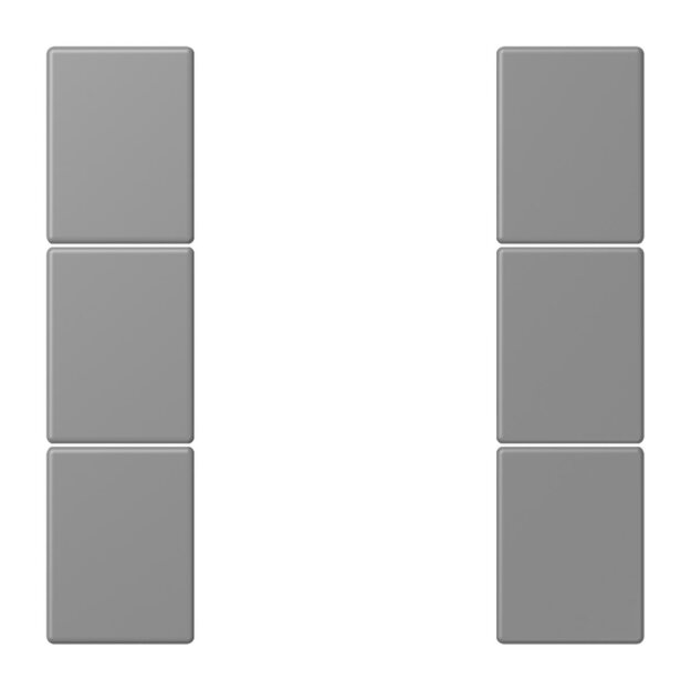 Jung LC503TSA203 Tastensatz 3-fach F50 LC32011 (Thermoplast lackiert) Gris 31 Les Couleurs® Le Corbusier