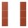 Jung LC503TSA232 Tastensatz 3-fach F50 LC32110 (Thermoplast lackiert) LOcre Rouge Les Couleurs® Le Corbusier