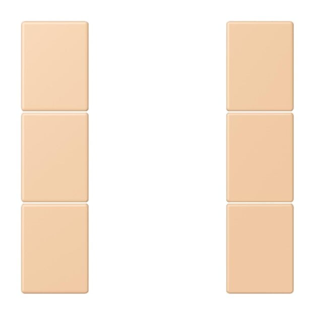 Jung LC503TSA237 Tastensatz 3-fach F50 LC32122 (Thermoplast lackiert) Terre Sienne Claire 31 Les Couleurs® Le Corbusier