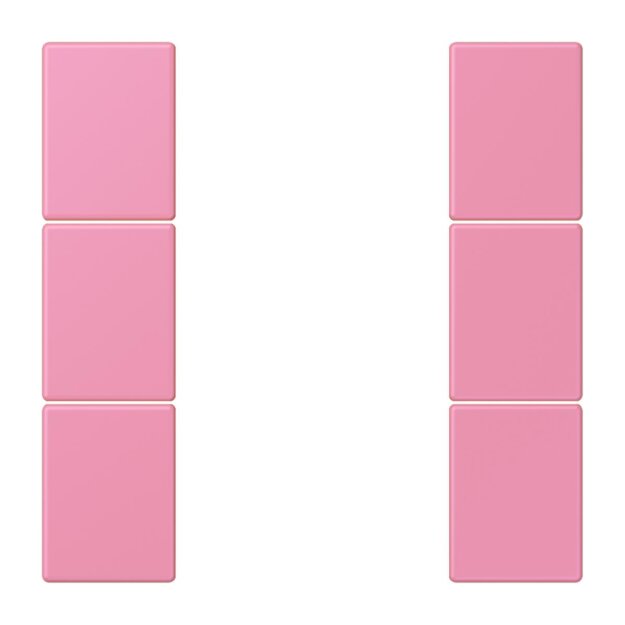 Jung LC503TSA246 Tastensatz 3-fach F50 LC4320C (Thermoplast lackiert) Rose Vif Les Couleurs® Le Corbusier