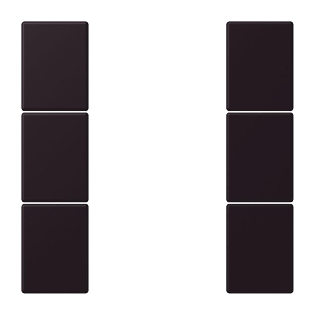 Jung LC503TSA248 Tastensatz 3-fach F50 LC4320E (Thermoplast lackiert) Noir DIvoire Les Couleurs® Le Corbusier