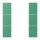 Jung LC503TSA250 Tastensatz 3-fach F50 LC4320G (Thermoplast lackiert) Vert 59 Les Couleurs® Le Corbusier