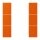 Jung LC503TSA260 Tastensatz 3-fach F50 LC4320S (Thermoplast lackiert) Orange Vif Les Couleurs® Le Corbusier