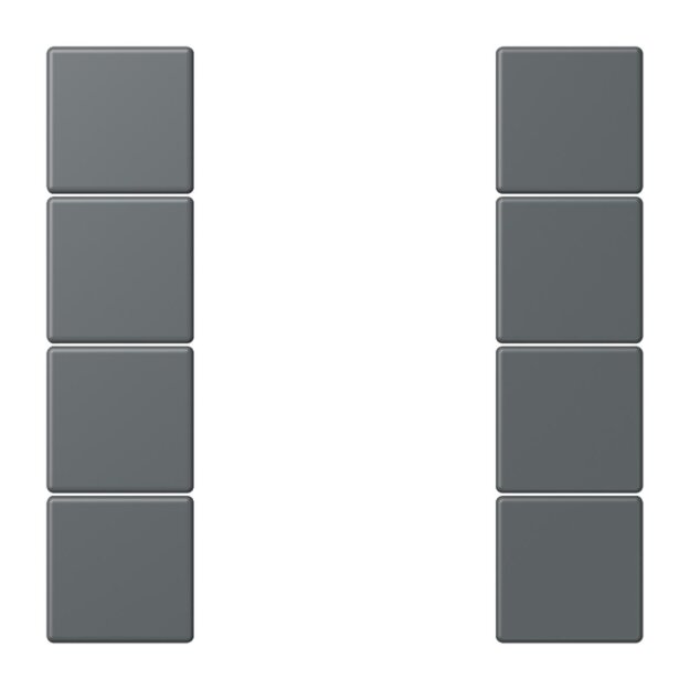Jung LC504TSA202 Tastensatz 4-fach F50 LC32010 (Thermoplast lackiert) Gris Foncé 31 Les Couleurs® Le Corbusier