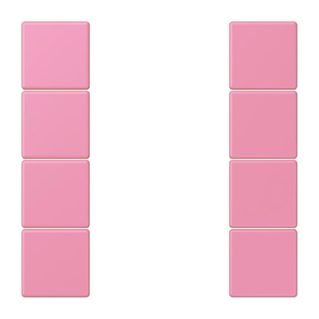 Jung LC504TSA246 Tastensatz 4-fach F50 LC4320C (Thermoplast lackiert) Rose Vif Les Couleurs® Le Corbusier