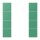 Jung LC504TSA250 Tastensatz 4-fach F50 LC4320G (Thermoplast lackiert) Vert 59 Les Couleurs® Le Corbusier