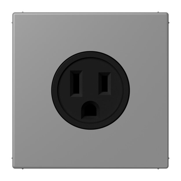 Jung LC521-15203 Steckdose US-Norm NEMA 15 A LC32011 (Thermoplast lackiert) Gris 31 Les Couleurs® Le Corbusier
