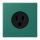 Jung LC521-15216 Steckdose US-Norm NEMA 15 A LC32040 (Thermoplast lackiert) Vert Anglais Les Couleurs® Le Corbusier