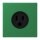 Jung LC521-15219 Steckdose US-Norm NEMA 15 A LC32050 (Thermoplast lackiert) Vert Foncé Les Couleurs® Le Corbusier