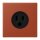 Jung LC521-15232 Steckdose US-Norm NEMA 15 A LC32110 (Thermoplast lackiert) LOcre Rouge Les Couleurs® Le Corbusier