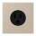 Jung LC521-15243 Steckdose US-Norm NEMA 15 A LC32142 (Thermoplast lackiert) Ombre Naturelle Claire Les Couleurs® Le Corbusier