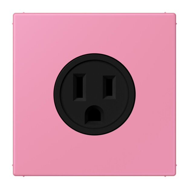 Jung LC521-15246 Steckdose US-Norm NEMA 15 A LC4320C (Thermoplast lackiert) Rose Vif Les Couleurs® Le Corbusier