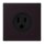 Jung LC521-15248 Steckdose US-Norm NEMA 15 A LC4320E (Thermoplast lackiert) Noir DIvoire Les Couleurs® Le Corbusier