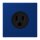 Jung LC521-15261 Steckdose US-Norm NEMA 15 A LC4320T (Thermoplast lackiert) Bleu Outremer Foncé Les Couleurs® Le Corbusier