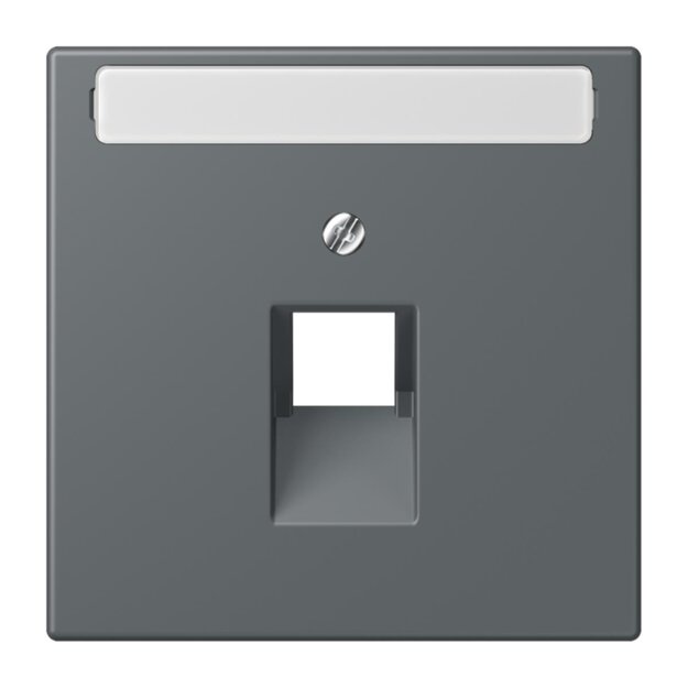Jung LC969-1NAUA202 Abdeckung für IAE/UAE-Anschlussdosen 1 x 8-polig LC320 (Thermoplast lackiert) Gris Foncé 31 Les Couleurs® Le Corbusier