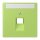 Jung LC969-1NAUA221 Abdeckung für IAE/UAE-Anschlussdosen 1 x 8-polig LC320 (Thermoplast lackiert) Vert Clair Les Couleurs® Le Corbusier