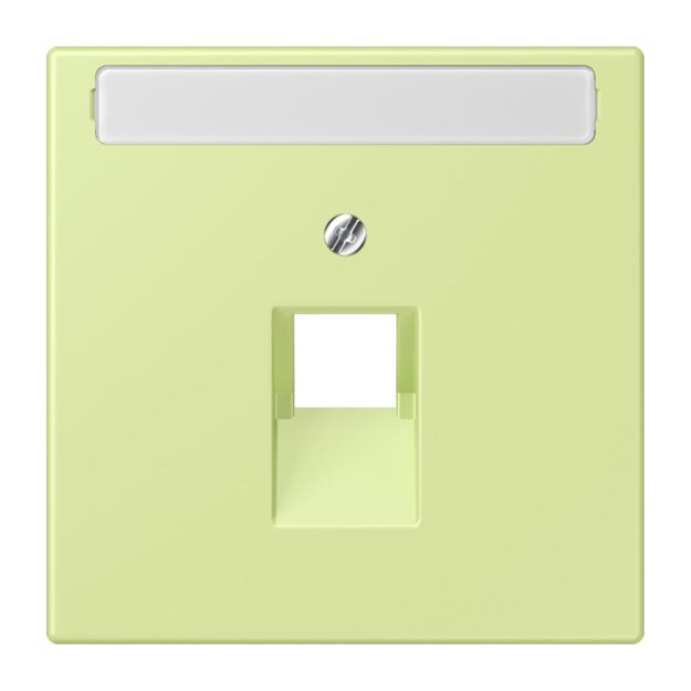 Jung LC969-1NAUA222 Abdeckung für IAE/UAE-Anschlussdosen 1 x 8-polig LC320 (Thermoplast lackiert) Vert Jaune Clair Les Couleurs® Le Corbusier