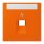 Jung LC969-1NAUA224 Abdeckung für IAE/UAE-Anschlussdosen 1 x 8-polig LC320 (Thermoplast lackiert) Orange Les Couleurs® Le Corbusier