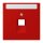 Jung LC969-1NAUA227 Abdeckung für IAE/UAE-Anschlussdosen 1 x 8-polig LC320 (Thermoplast lackiert) Rouge Vermillon 31 Les Couleurs® Le Corbusier