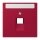 Jung LC969-1NAUA229 Abdeckung für IAE/UAE-Anschlussdosen 1 x 8-polig LC321 (Thermoplast lackiert) Rouge Carmin Les Couleurs® Le Corbusier
