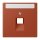 Jung LC969-1NAUA232 Abdeckung für IAE/UAE-Anschlussdosen 1 x 8-polig LC321 (Thermoplast lackiert) LOcre Rouge Les Couleurs® Le Corbusier