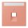 Jung LC969-1NAUA233 Abdeckung für IAE/UAE-Anschlussdosen 1 x 8-polig LC321 (Thermoplast lackiert) LOcre Rouge Moyen Les Couleurs® Le Corbusier