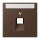Jung LC969-1NAUA239 Abdeckung für IAE/UAE-Anschlussdosen 1 x 8-polig LC321 (Thermoplast lackiert) Terre DOmbre Brûlée 31 Les Couleurs® Le Corbusier