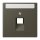 Jung LC969-1NAUA241 Abdeckung für IAE/UAE-Anschlussdosen 1 x 8-polig LC321 (Thermoplast lackiert) Ombre Naturelle 31 Les Couleurs® Le Corbusier